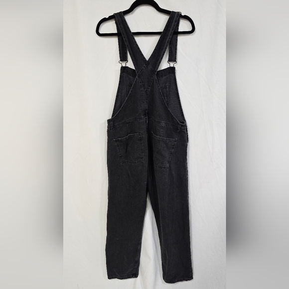 We The Free women M ziggy denim bib overalls black straight leg grungecore, punk - Picture 10 of 11